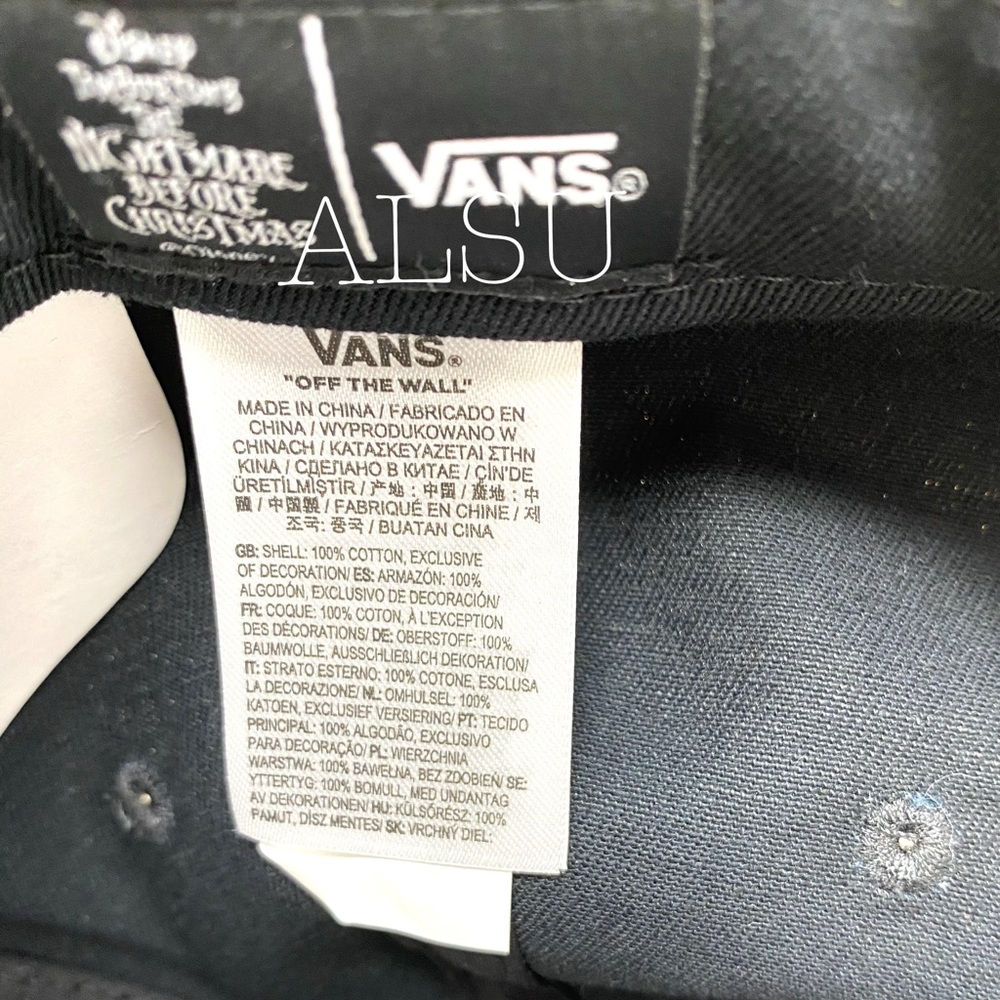 VANS Nightmare before Christmas Cap SnapBack Black - Picture 7 of 8